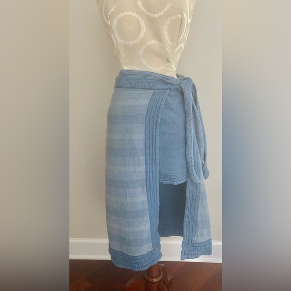 Free People Wrap-around Midi-mini Skirt Size 8 - Picture 2 of 10